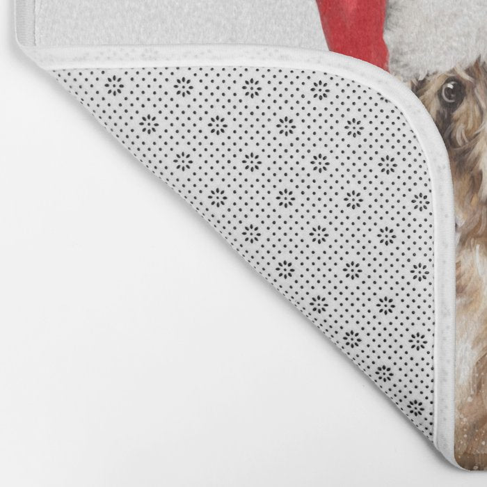 Christmas Highland Cow Bath Mat Gallery Image 2