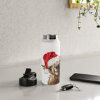 Christmas Highland Cow Water Bottle Gallery Image 5