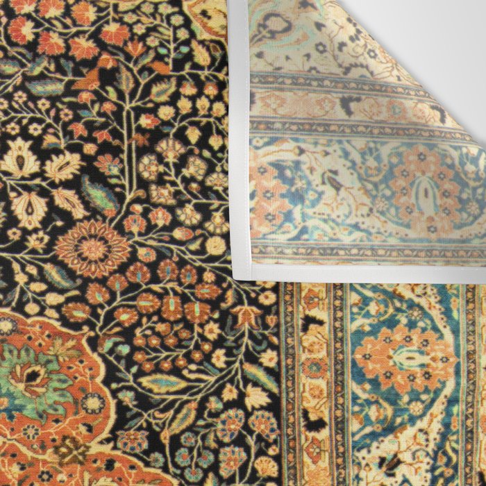 Mohtashem Kashan Vintage Persian Rug Print Wall Tapestry Gallery Image 3