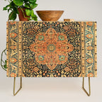 Mohtashem Kashan Vintage Persian Rug Print Credenza Gallery Image 1