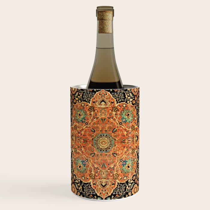 Mohtashem Kashan Vintage Persian Rug Print Wine Chiller Gallery Image 1
