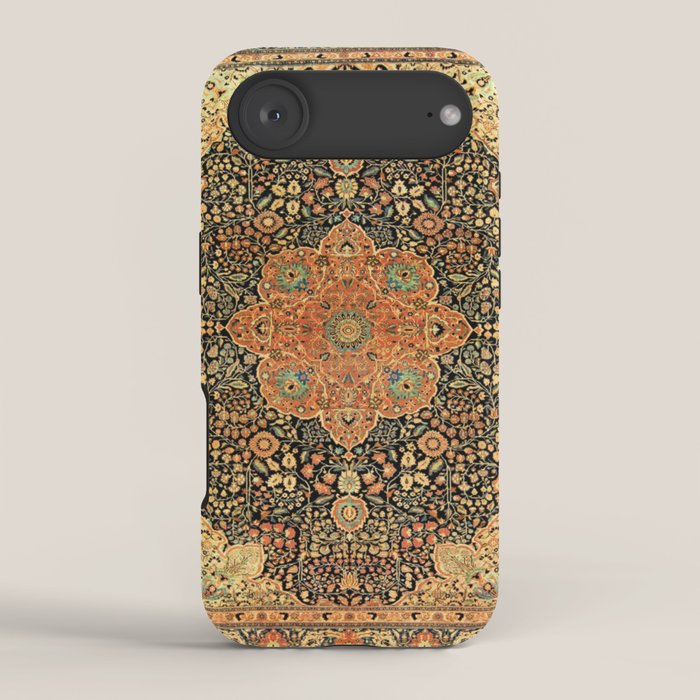 Mohtashem Kashan Vintage Persian Rug Print iPhone Case Gallery Image 2