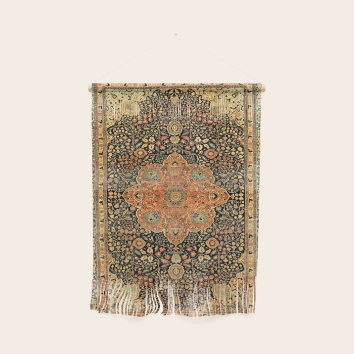 Mohtashem Kashan Vintage Persian Rug Print Wall Hanging Gallery Image 1