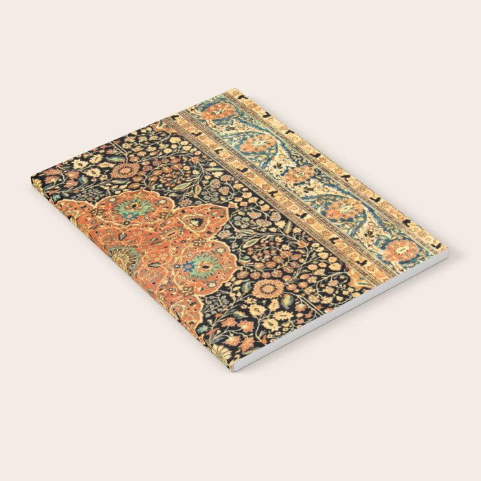 Mohtashem Kashan Vintage Persian Rug Print Notebook Gallery Image 2
