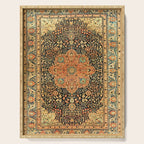 Mohtashem Kashan Vintage Persian Rug Print Serving Tray Gallery Image 1