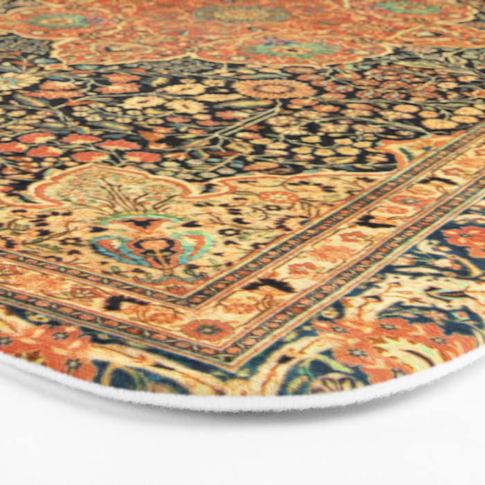 Mohtashem Kashan Vintage Persian Rug Print Bath Mat Gallery Image 3