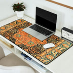 Mohtashem Kashan Vintage Persian Rug Print Desk Mat Gallery Image 2