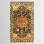 Mohtashem Kashan Vintage Persian Rug Print Tablecloth Gallery Image 2