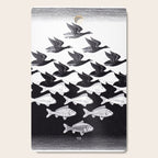 "Sky and Water I" by M.C. Escher Cutting Board Gallery Image 1