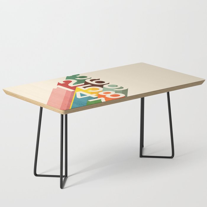 Retro Numbers Coffee Table Gallery Image 1