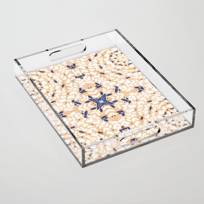 Pink Circular Nature Tiles PB Acrylic Tray Gallery Image 1