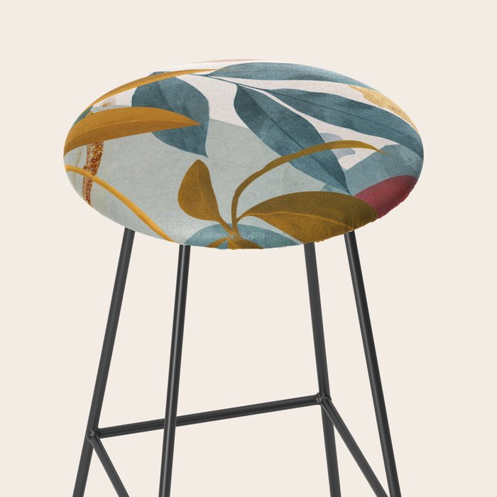 Abstract Tropical Art XIII Stool Gallery Image 2