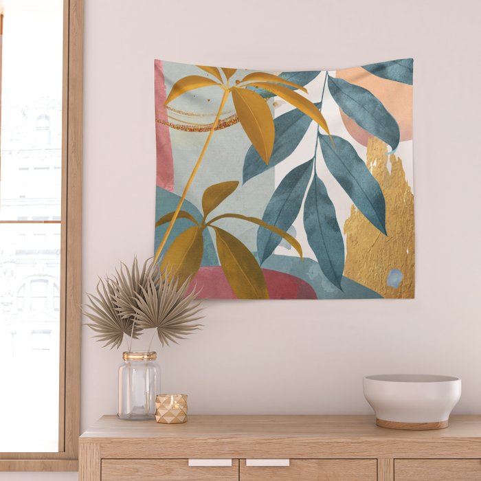 Abstract Tropical Art XIII Wall Tapestry Gallery Image 2