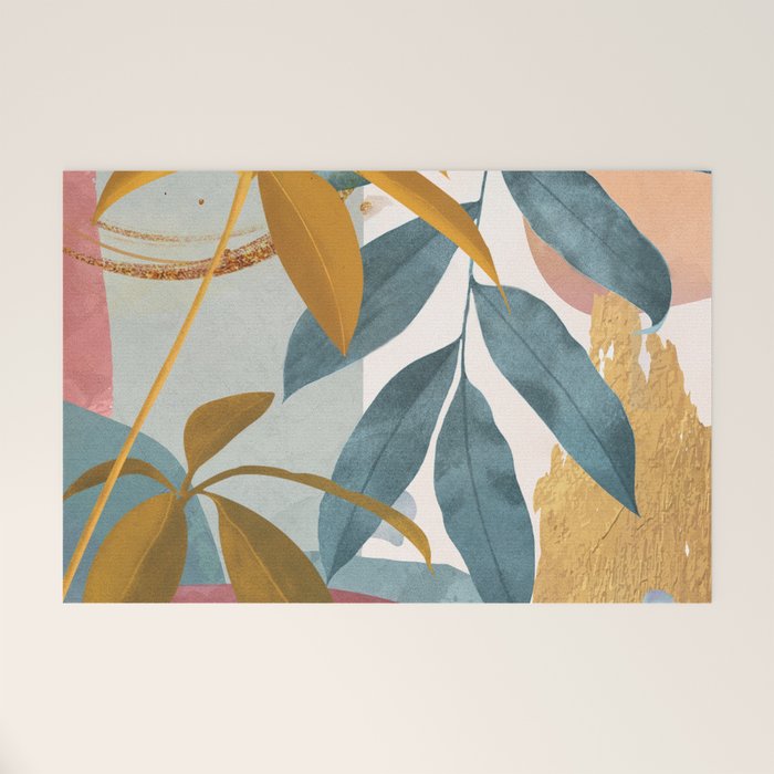 Abstract Tropical Art XIII Welcome Mat Gallery Image 1