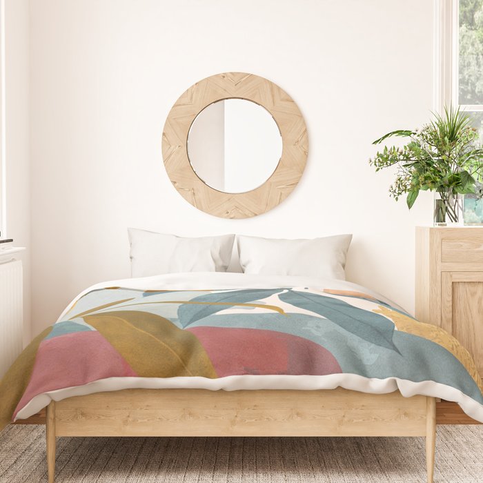 Abstract Tropical Art XIII Duvet Cover Gallery Image 3