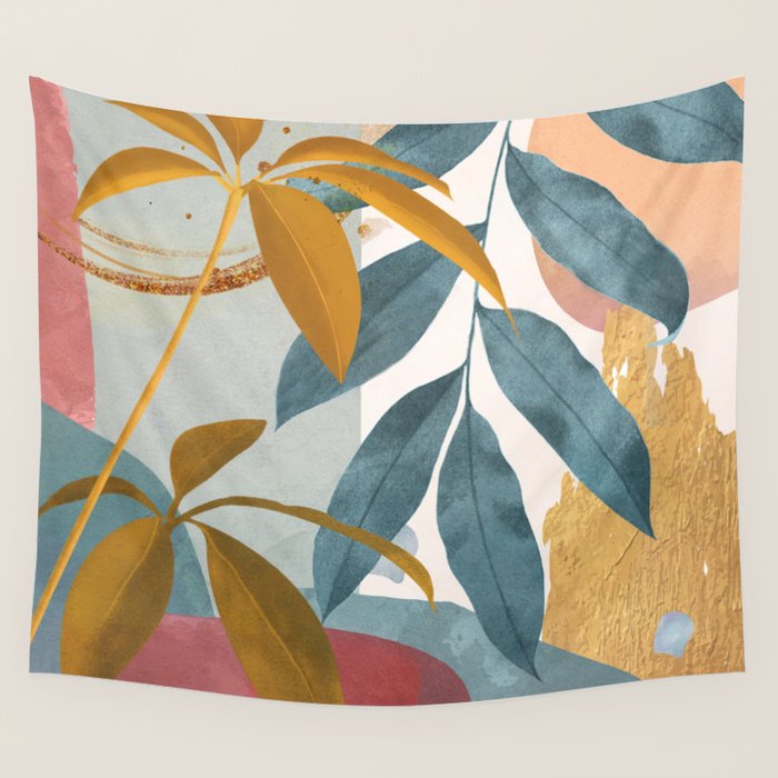 Abstract Tropical Art XIII Wall Tapestry Gallery Image 4