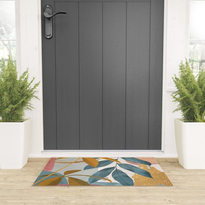 Abstract Tropical Art XIII Welcome Mat Gallery Image 3