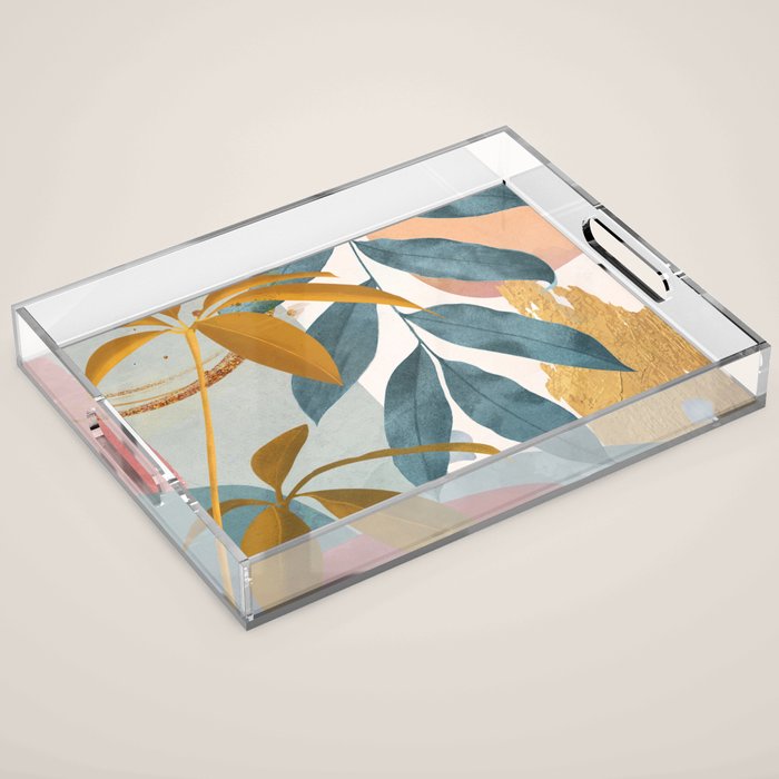 Abstract Tropical Art XIII Acrylic Tray Gallery Image 1