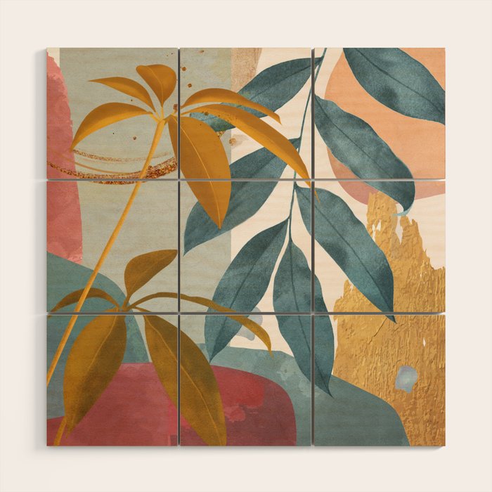 Abstract Tropical Art XIII Wood Wall Art Gallery Image 1