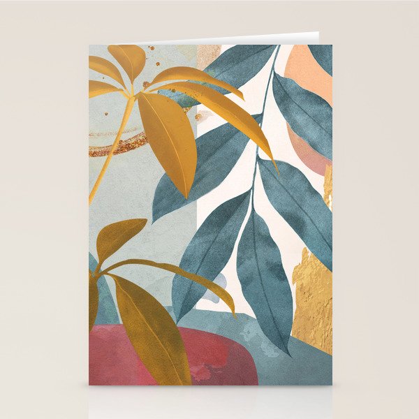 Abstract Tropical Art XIII Stationery Card Gallery Image 2