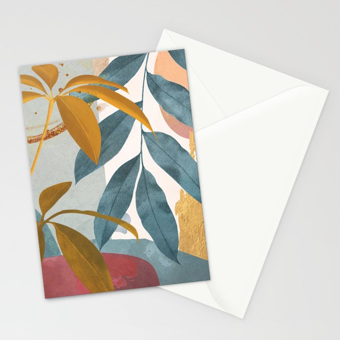 Abstract Tropical Art XIII Stationery Card Gallery Image 2