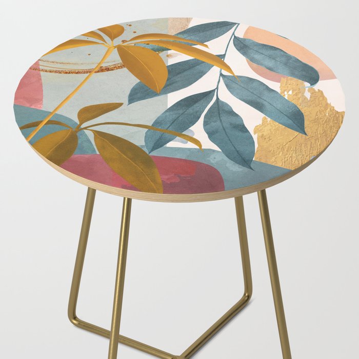 Abstract Tropical Art XIII Side Table Gallery Image 2