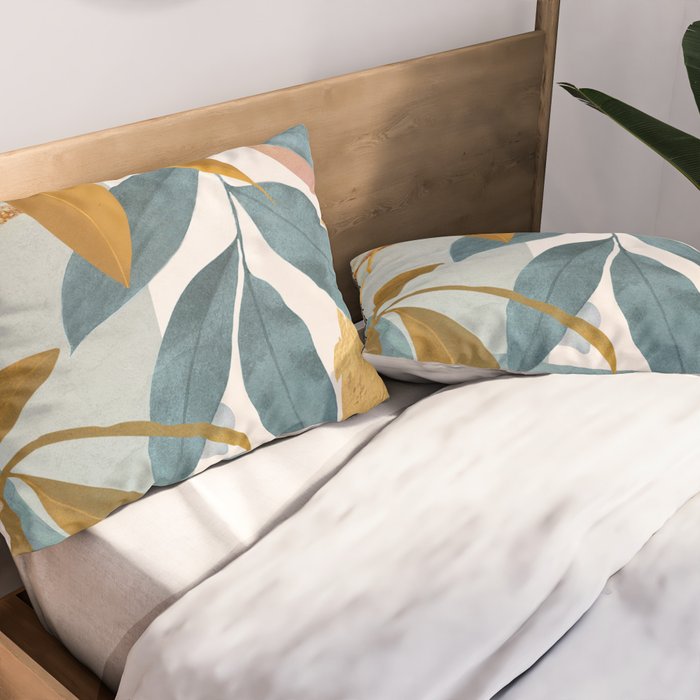 Abstract Tropical Art XIII Pillow Sham Gallery Image 2