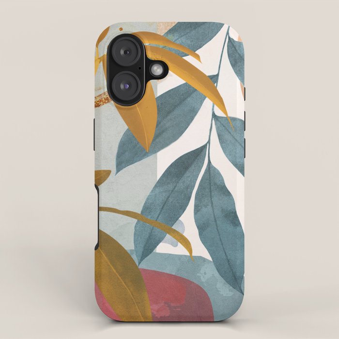 Abstract Tropical Art XIII iPhone Case Gallery Image 1