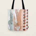 Aerial Beach Print, Beach Photography, Aerial Photography, Blue Ocean Print, Sea Beach Print Tote Bag Gallery Image 1