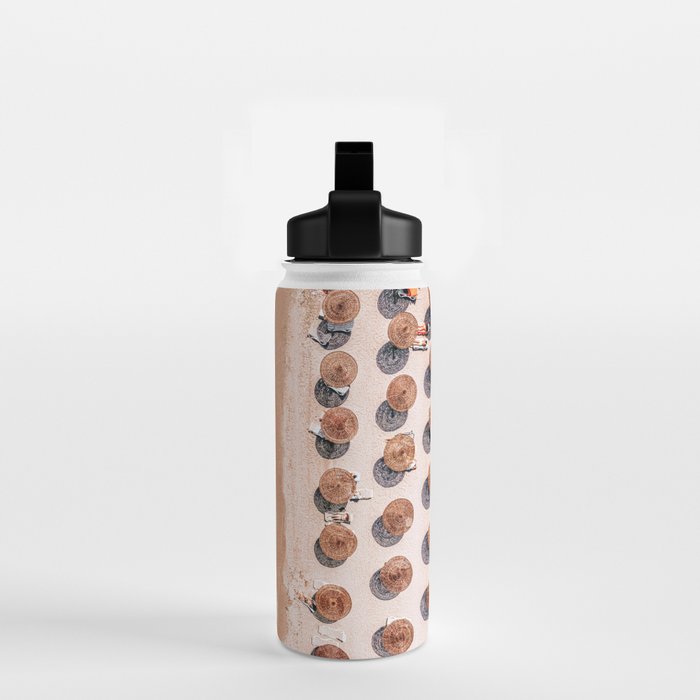 Aerial Beach Print, Beach Photography, Aerial Photography, Blue Ocean Print, Sea Beach Print Water Bottle Gallery Image 2
