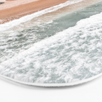 Aerial Beach Print, Beach Photography, Aerial Photography, Blue Ocean Print, Sea Beach Print Bath Mat Gallery Image 3