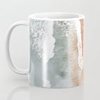 Aerial Beach Print, Beach Photography, Aerial Photography, Blue Ocean Print, Sea Beach Print Coffee Mug Gallery Image 3