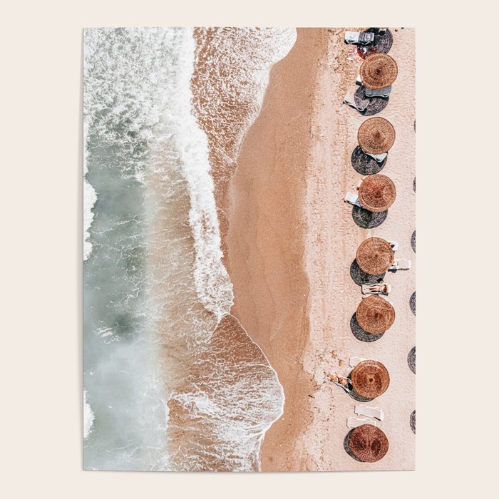 Aerial Beach Print, Beach Photography, Aerial Photography, Blue Ocean Print, Sea Beach Print Poster Gallery Image 4