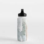 Aerial Beach Print, Beach Photography, Aerial Photography, Blue Ocean Print, Sea Beach Print Water Bottle Gallery Image 3