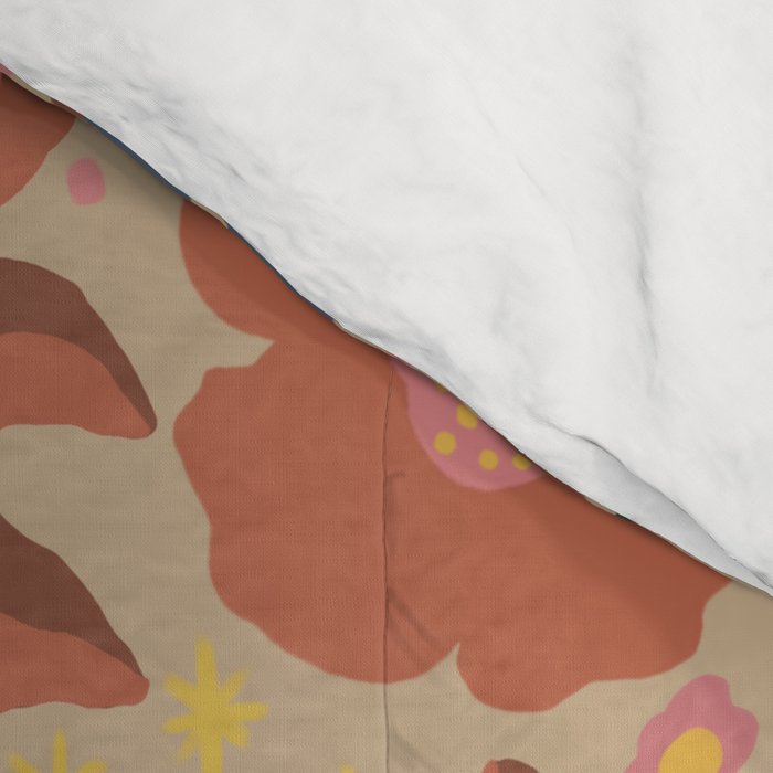 Red blooming Comforter Gallery Image 4