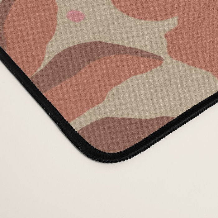 Red blooming Desk Mat Gallery Image 4