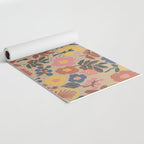 Red blooming Yoga Mat Gallery Image 2