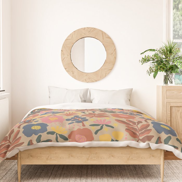 Red blooming Duvet Cover Gallery Image 3
