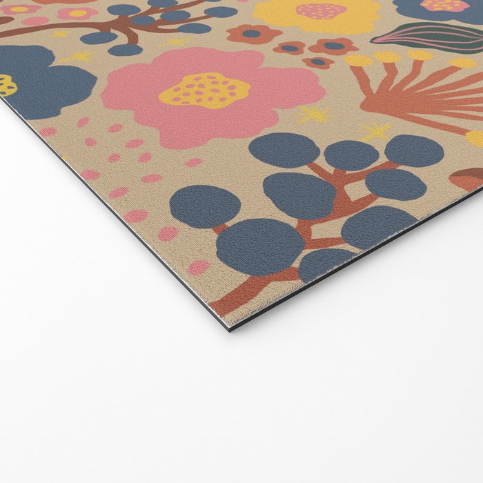 Red blooming Welcome Mat Gallery Image 2