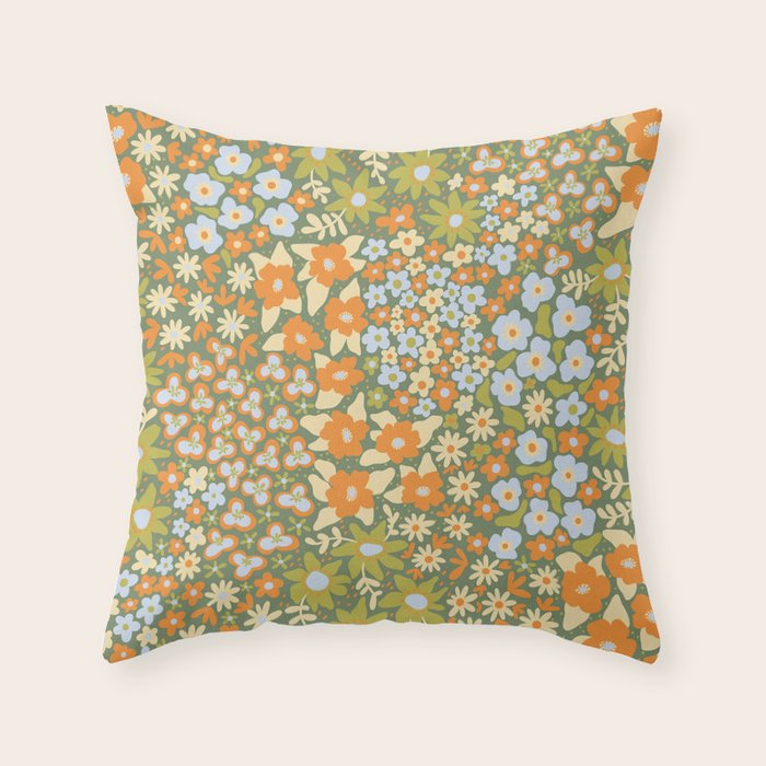 Spring meadow II Throw Pillow Gallery Image 1