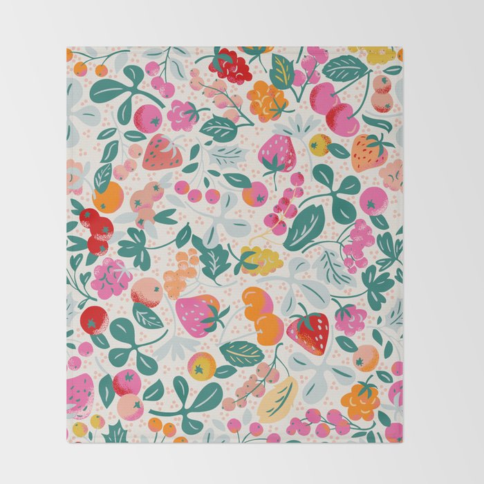 Fruit salad Throw Blanket Gallery Image 2