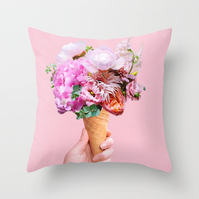 Ice Cream Bouquet Throw Pillow Gallery Image 6