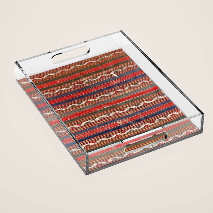 Denizli West Anatolian Kilim Print Acrylic Tray Gallery Image 1