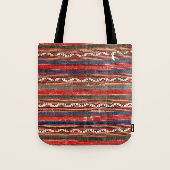 Denizli West Anatolian Kilim Print Tote Bag Gallery Image 1