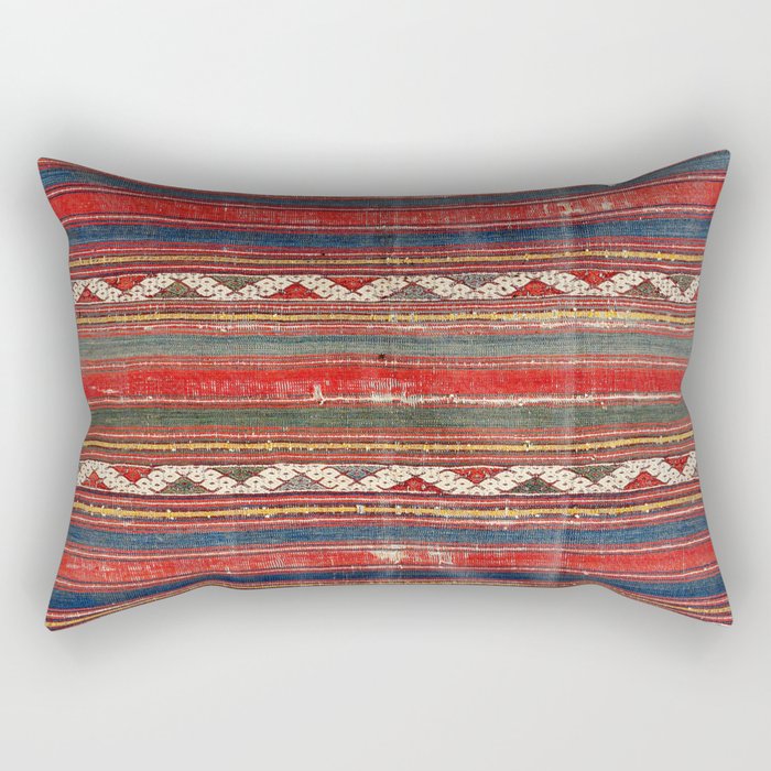 Denizli West Anatolian Kilim Print Rectangular Pillow Gallery Image 2