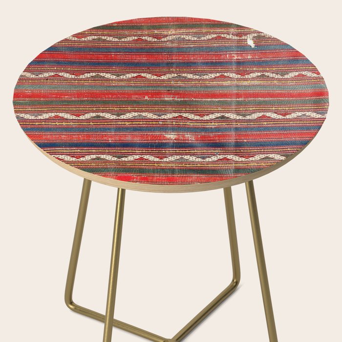 Denizli West Anatolian Kilim Print Side Table Gallery Image 2