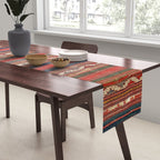 Denizli West Anatolian Kilim Print Table Runner Gallery Image 2