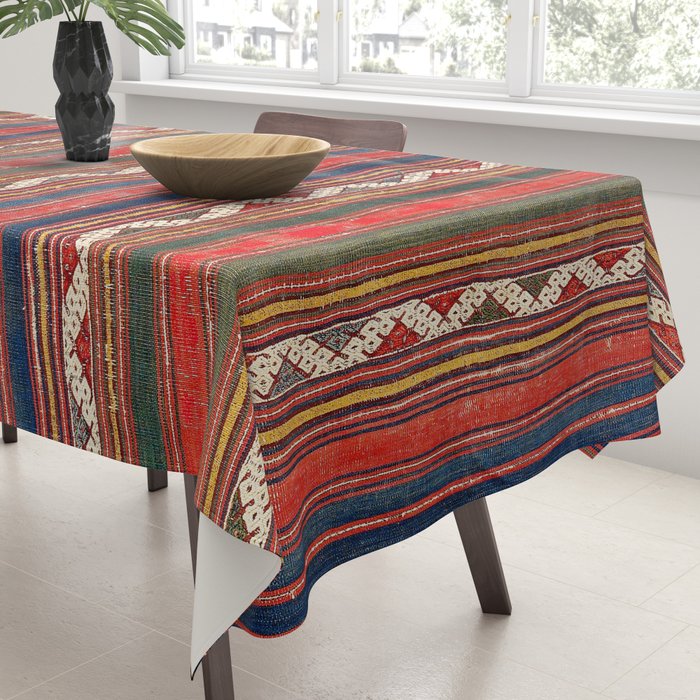 Denizli West Anatolian Kilim Print Tablecloth Gallery Image 3