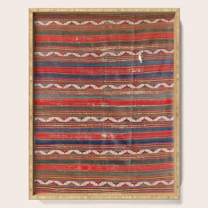 Denizli West Anatolian Kilim Print Serving Tray Gallery Image 1