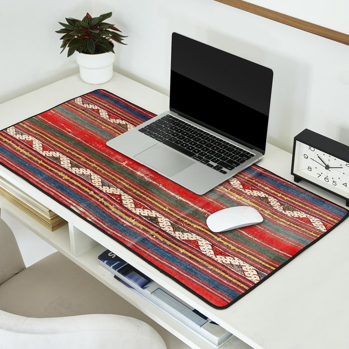 Denizli West Anatolian Kilim Print Desk Mat Gallery Image 2